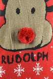 Rudolph Christmas Jumper Red