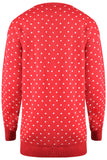 Snowman Pom Pom Hat Red