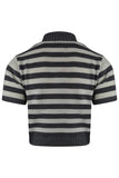 Knitted Stripy Crop Top