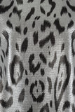 Leopard Silver Print Top