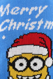 Kids Minion Christmas Jumper Blue