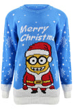 Kids Minion Christmas Jumper Blue