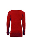 Eyelash Knit Chevron Fluffy Jumper
