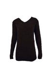 Eyelash Knit Chevron Fluffy Jumper