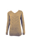 Eyelash Knit Chevron Fluffy Jumper