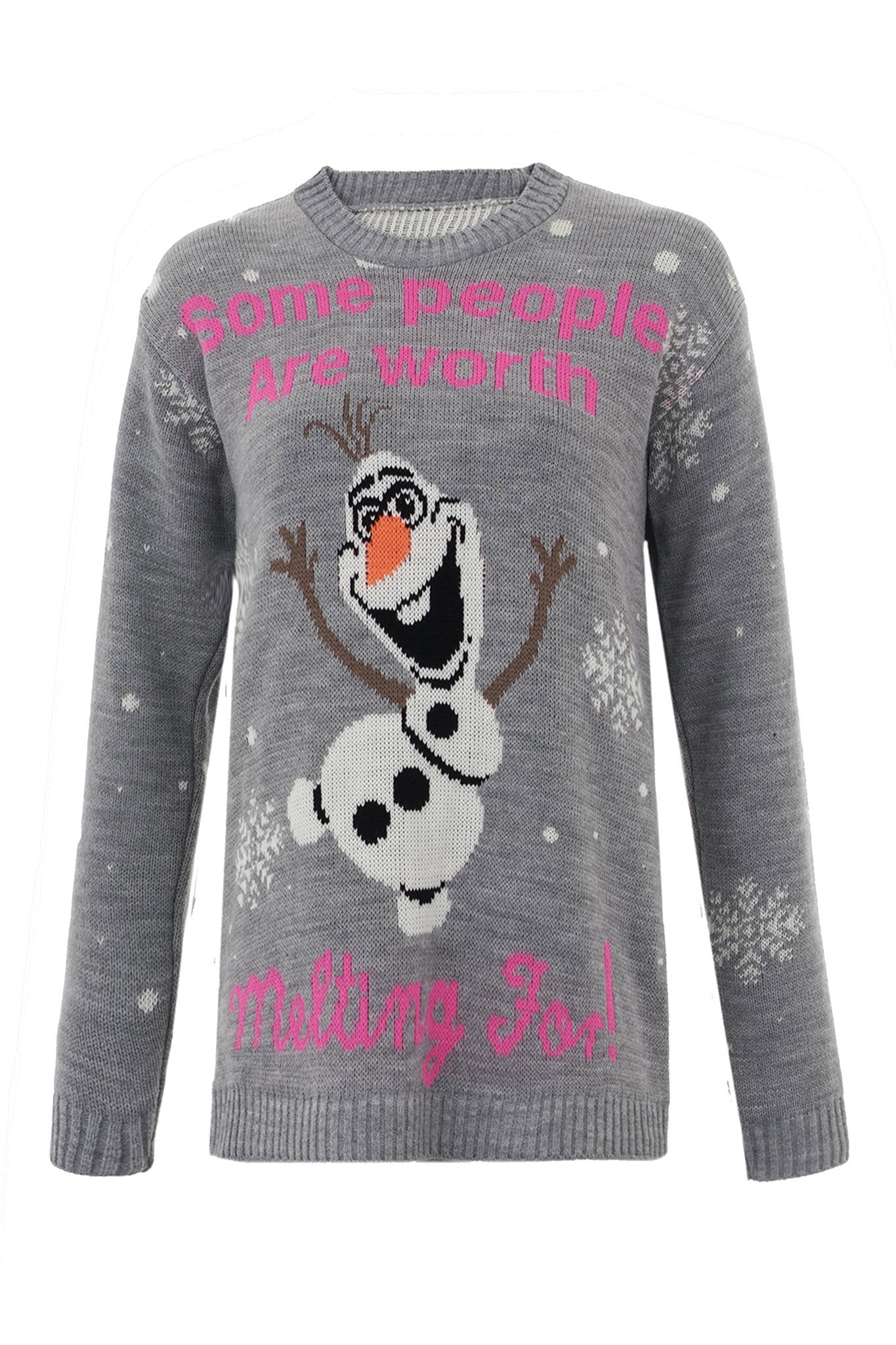 Some People Are Worth Melting For Jumper Olaf Grey