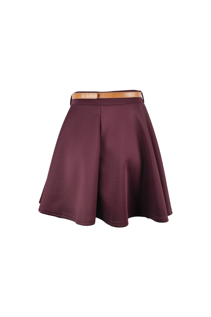 Belted Skater Skirt