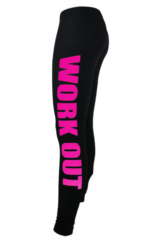 'Work Out' Leggings Pink